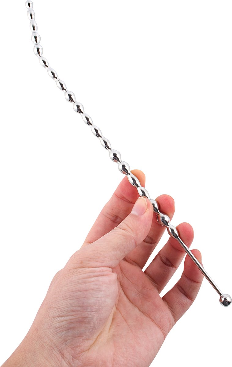 Insertable - Penisstick Guntur - Metaal - Geribbeld - max. ∅ 8 mm