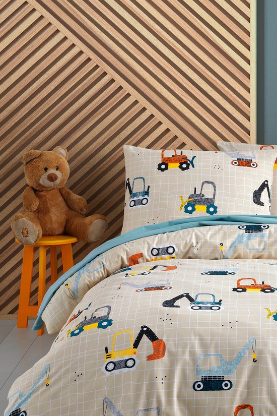 Ti TIN Set van 2 hoeslakens voor kinderbed of maxibed, 100% katoen