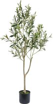 Greenmoods Kunstplanten - Kunstplanten - Kunst Olijfboom - Zijde - 120 cm