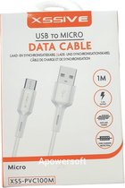 Xssive Micro USB kabel - 1 meter - Wit