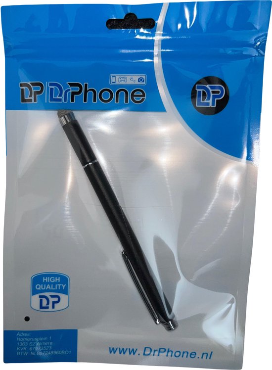 DrPhone - SX Pro V5 Premium Stylus Pen Precisie Disc Capacitief - Geschikt voor Tablet en Smartphone - Zwart van DrPhone — afbeelding 5