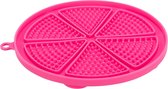 Trixie - lick'n'snack mat met zuignappen siliconen roze 18 cm - Likmat Hond - Likmat Kat