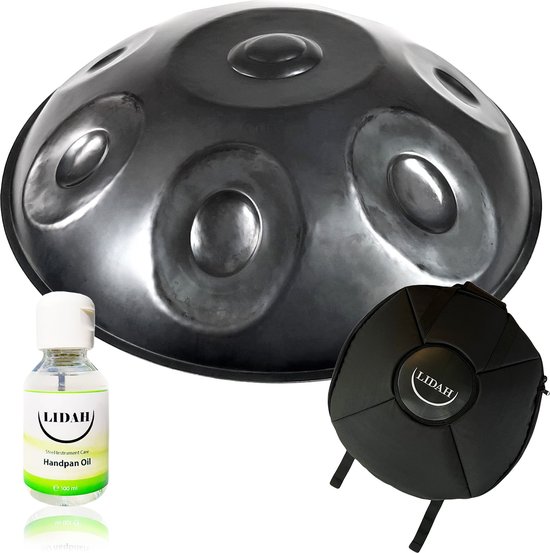 LIDAH® Handpan - D-Mineur (9) Nitrated Steel