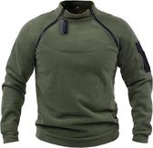 WiseGoods Premium Tactique Pull Homme - Pulls Chandails Homme - Vêtements Plein air - Thermo - Vêtements d'hiver - Vêtements Homme - Vert L