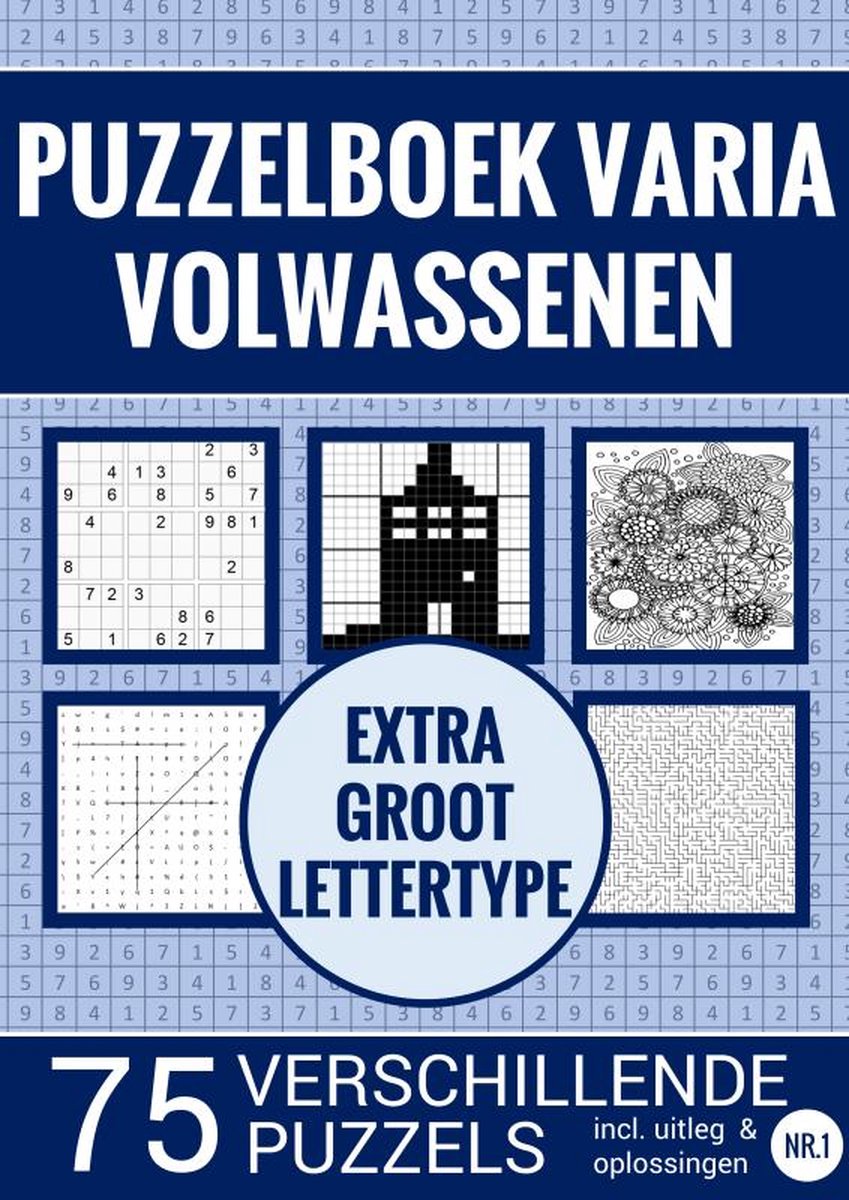 Puzzelboek Varia voor Ouderen, Slechtzienden, Senioren, Opa en Oma - Extra  Groot, Type... | bol.com