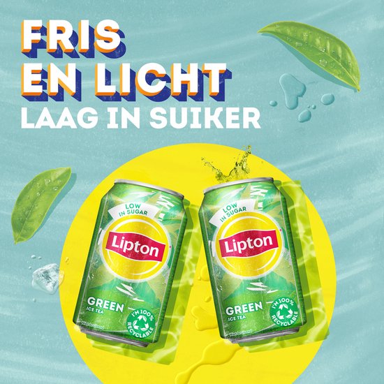 Lipton Ice Tea Green 48 x 330 ml ijsthee in blik