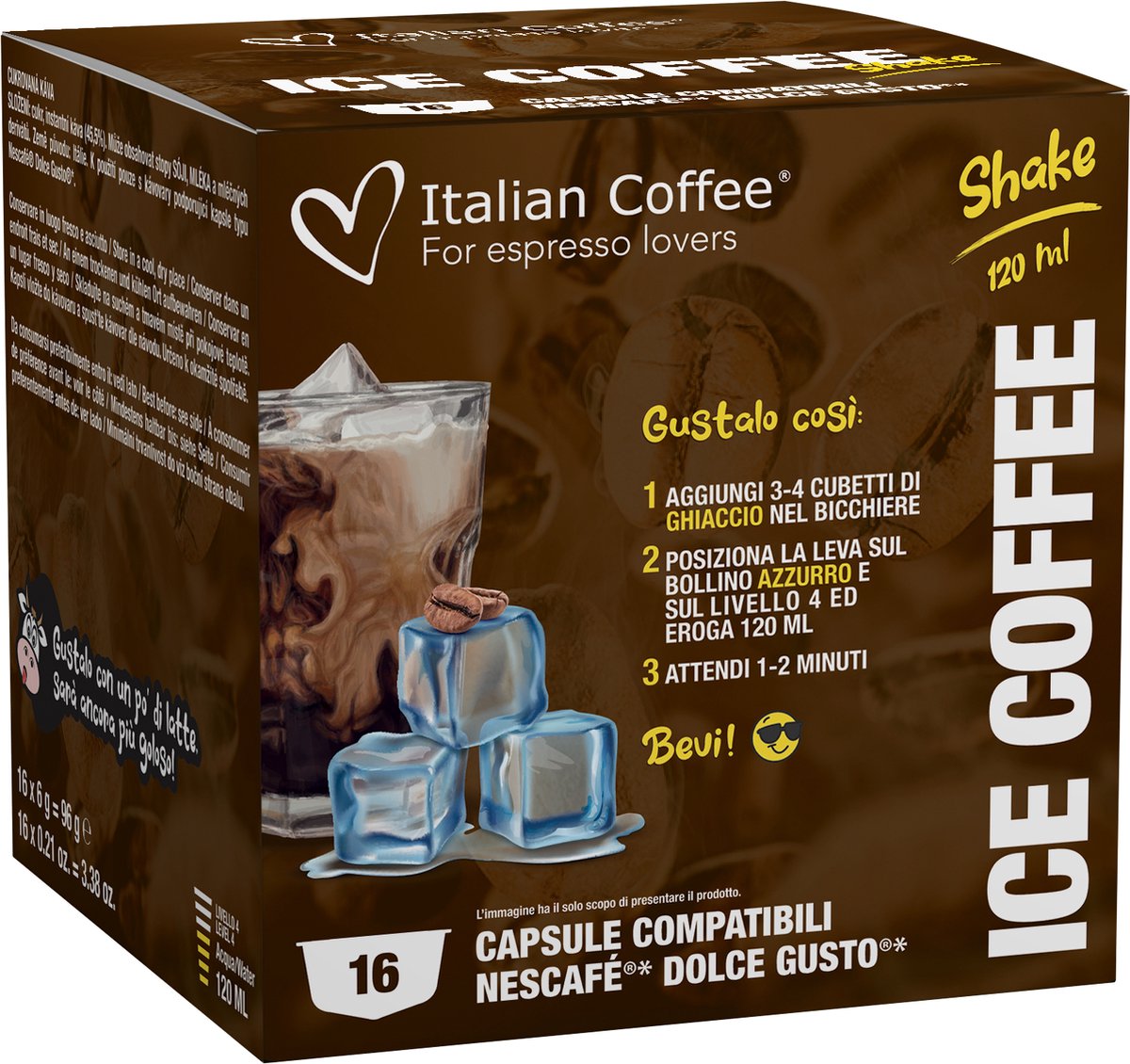 Italian Coffee - Ice Coffee (Ijs Koffie) - 16x stuks - Dolce Gusto compatibel