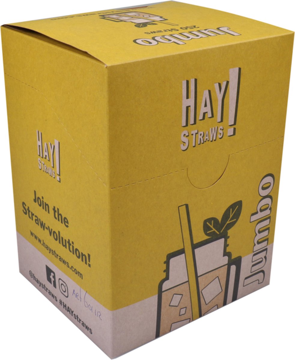 Strawz Rietje jumbo riet 200mm naturel 250 stuks