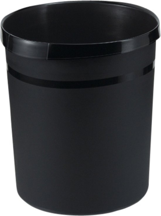 Papierbak Han Grip 18 liter rond zwart | 15 stuks
