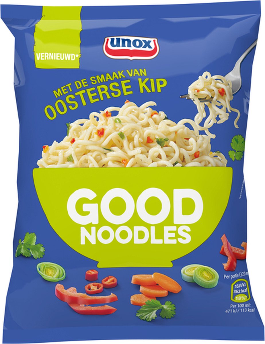 Good noodles unox oosterse kip | Doos a 11 zak