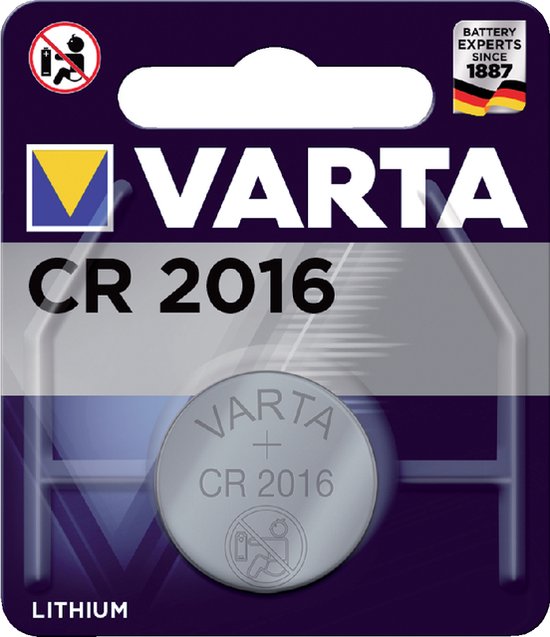 Varta Knoopcel Batterij - Cr 2016 - Lithium Professioneel - 3 Volt