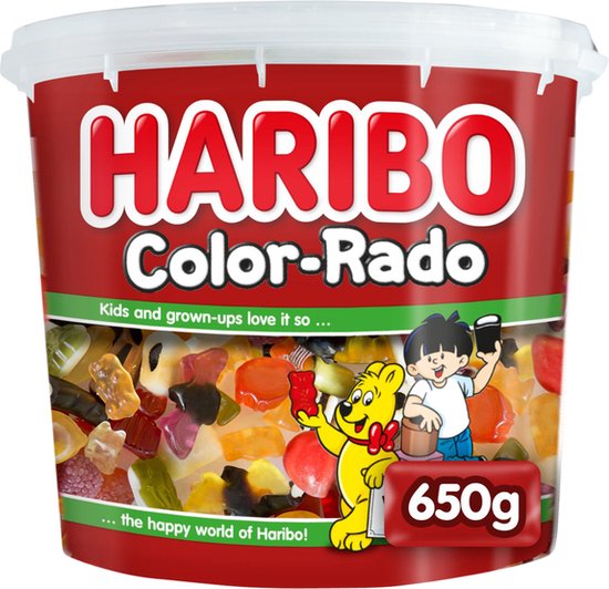 Haribo Wine Gum + Engelse Drop - 650 gram