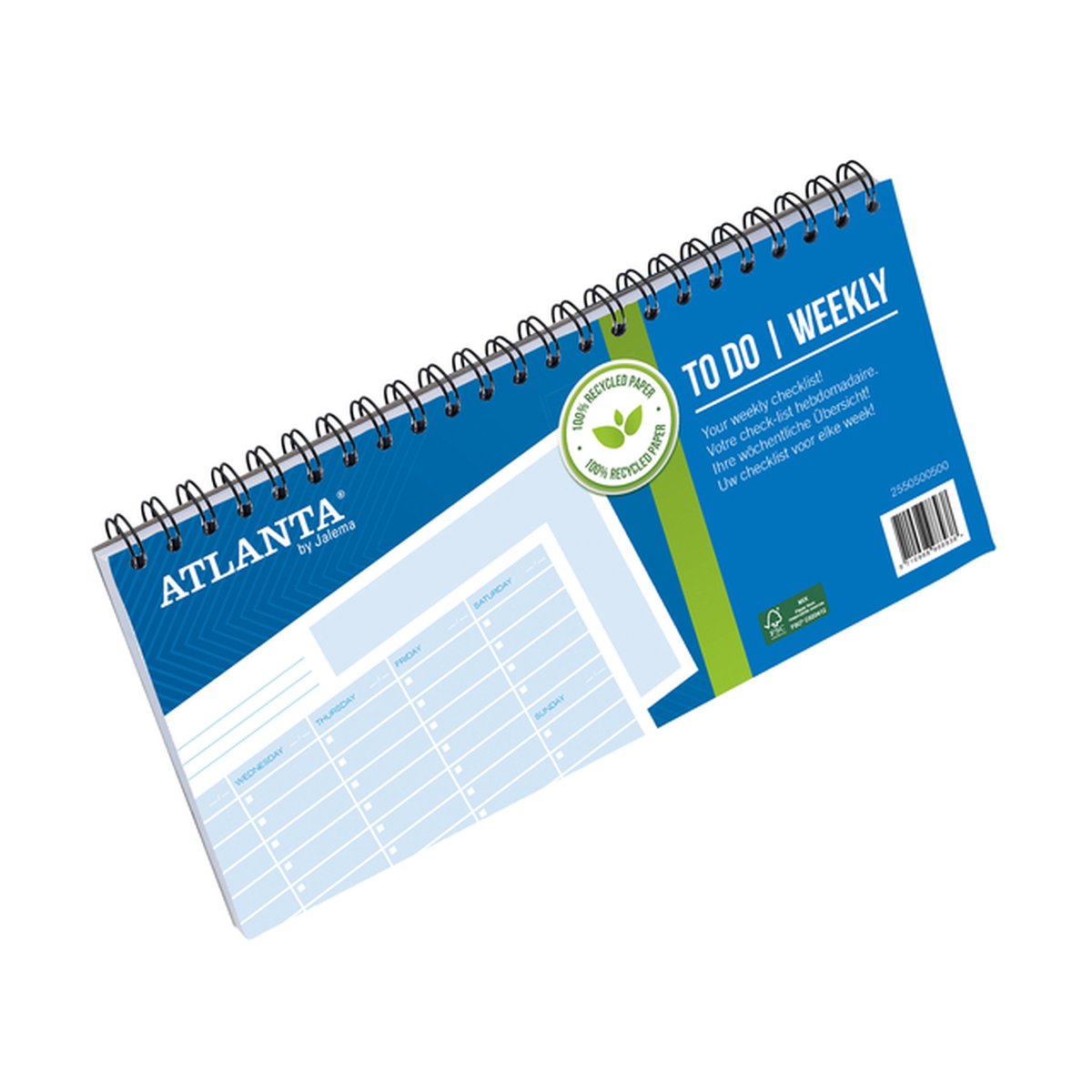 Djois Atlanta Things To Do Weekly - 100% gerecycled papier - FSC - voordeelpak 5 stuks