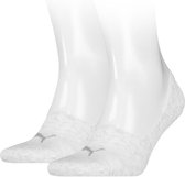 Puma Footie Unisex (2-pack) - unisex onzichtbare sokken - beige - Maat: 43-46