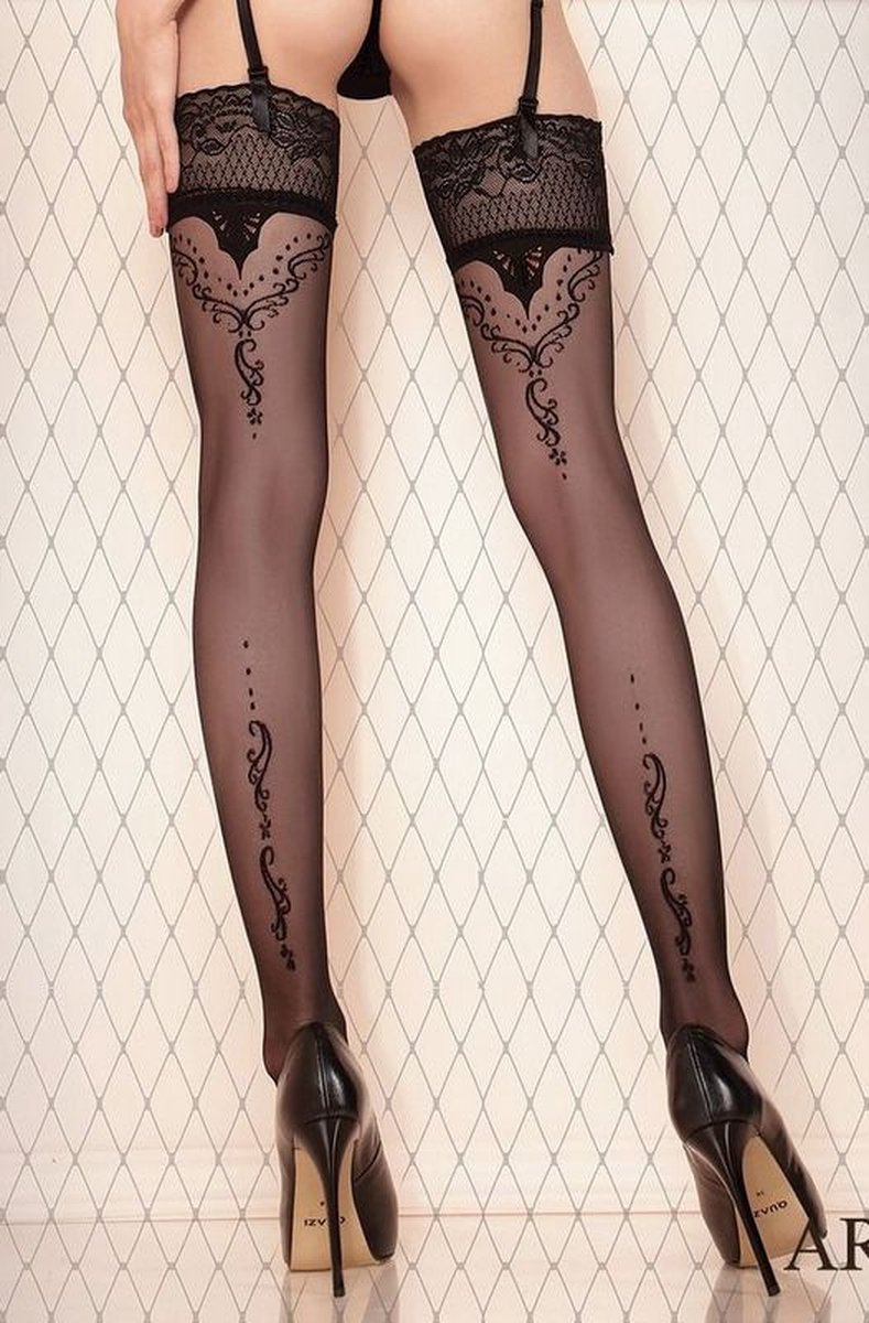 Goedkoopste Studio Collants EROTISCHE HOLD-UP KOUSEN 20 den zwart | S/M