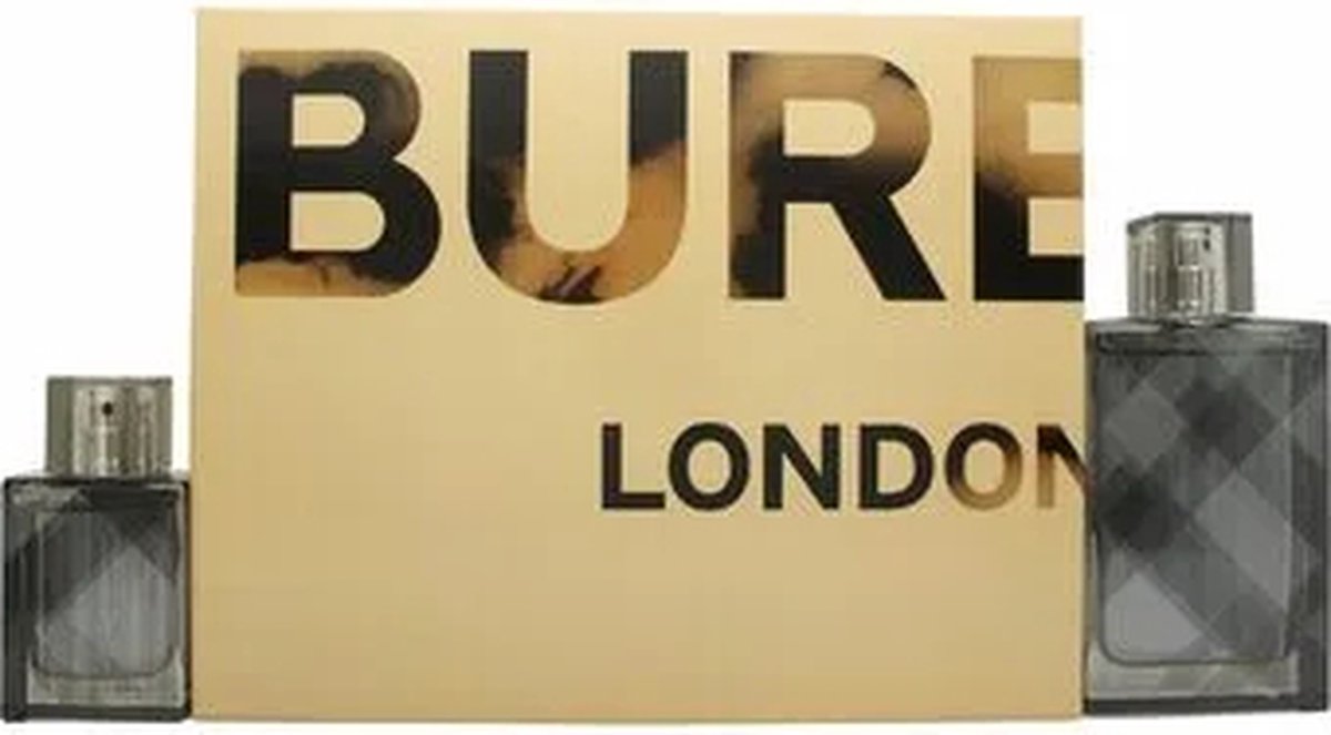New: Burberry Brit Men 100ml Edt Spray / 30ml Edt Spray