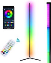 Shutterlight® Smart Vloerlamp - Full Color - App & Afstandsbediening - 120 cm - Zwart