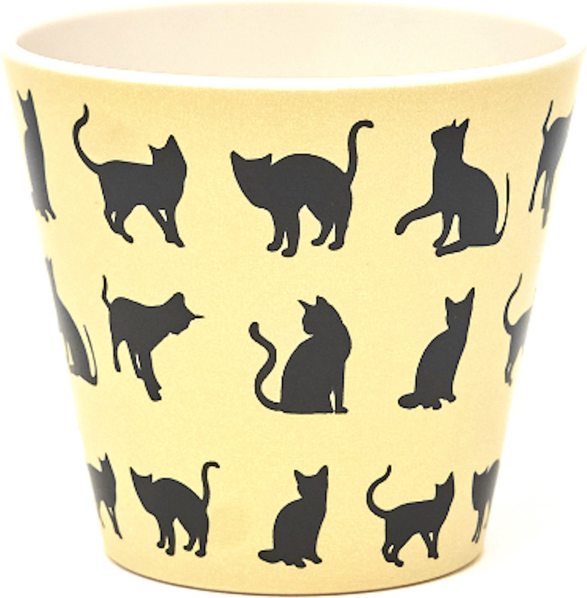 Quy cup 90ml Ecologische Reis Beker Espressobeker “Bobi Black Cat”