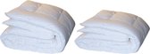 Sleeping Dekbed - White Effen Katoen - B 240 x L 220 cm - Lits-jumeaux Microvezels/Anti-allergisch/Antihuisstofmijt/Antibacterieel/Machinewasbaar - 0816-B 240 x L 220 cm