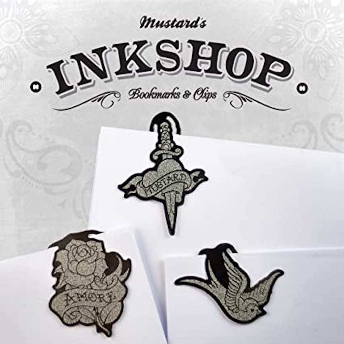Mustard - Boekenlegger & Clip - Tattoo