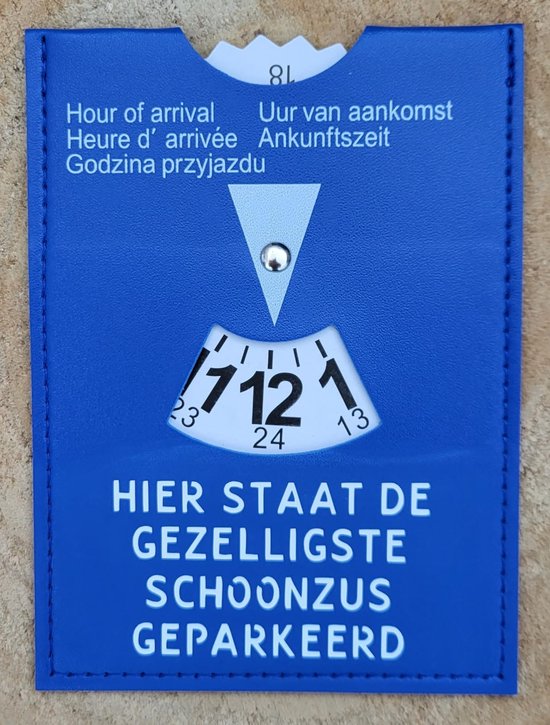 Parkeerschijf Schoonzus bol