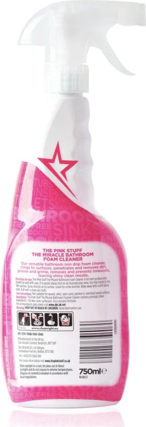 The Pink Stuff Multi Purpose Cleaner - The Pink Stuff Bathroom Cleaner -  The Pink