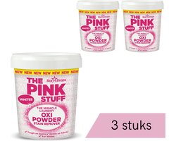 The Pink Stuff - Vlekverwijderaar voor witte was - 3 x 1.2 kg - Voordeelverpakking