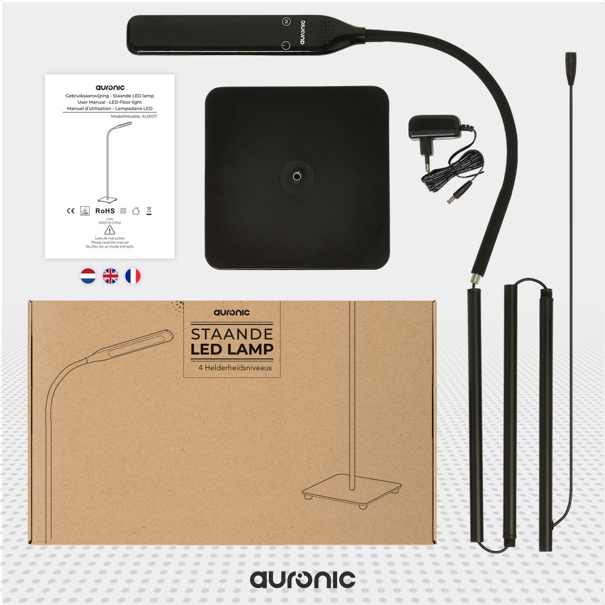 Auronic Staande Lamp - LED Vloerlamp thumbnail 4