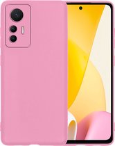 Coque Xiaomi 12 Lite Siliconen Case Cover - Coque Xiaomi 12 Lite Coque Siliconen - Rose Clair