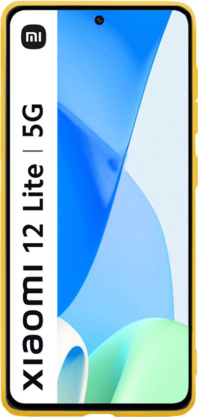 Coque arrière en Siliconen pour Xiaomi 12 Lite - Coque Xiaomi 12 Lite - Jaune