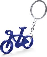 Sleutelhanger fiets - Sleutelring - Sleutelhangers volwassenen - Aluminium - blauw