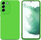 Cadorabo Hoesje geschikt voor Samsung Galaxy S22 PLUS in FLUID GROEN - Beschermhoes gemaakt van flexibel TPU silicone Cover Fluid Case