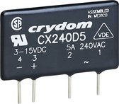 Crydom Halfgeleiderrelais CX240D5 5 A Schakelspanning (max.): 280 V/AC Schakelend bij overbelasting 1 stuk(s)