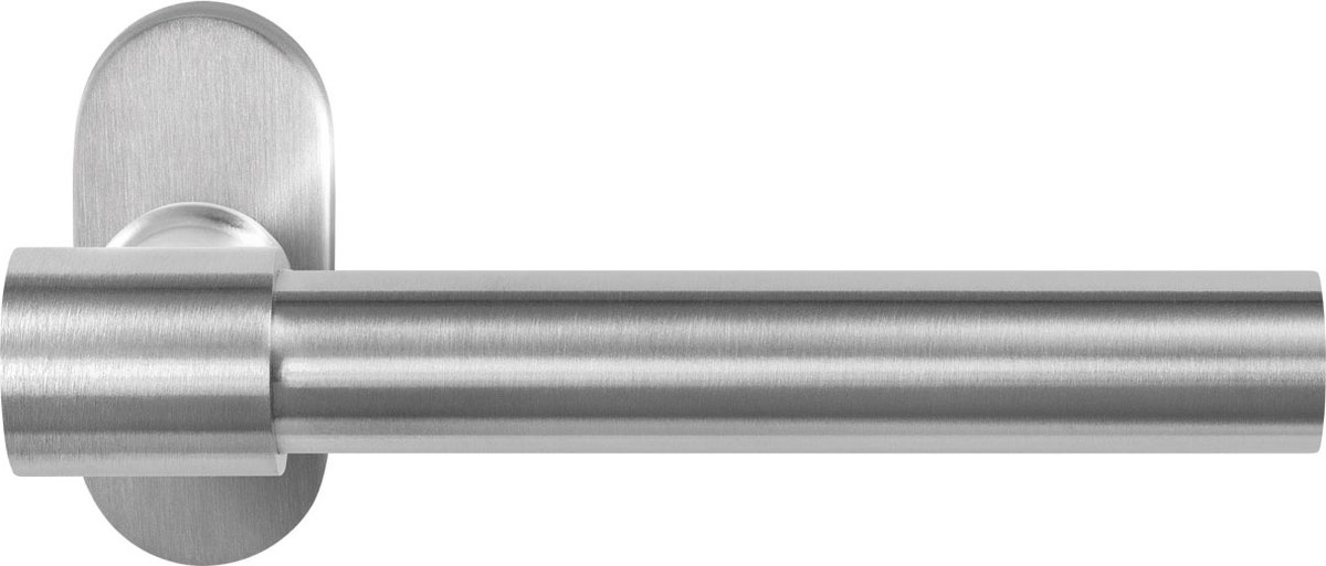 GPF3052.04 Hipi Deux+ deurkruk op ovale rozet RVS, 70x32x10mm