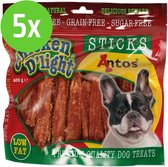 Antos Chicken D'Light Sticks Kip - hondensnack - 400 gram - 5 Zakken
