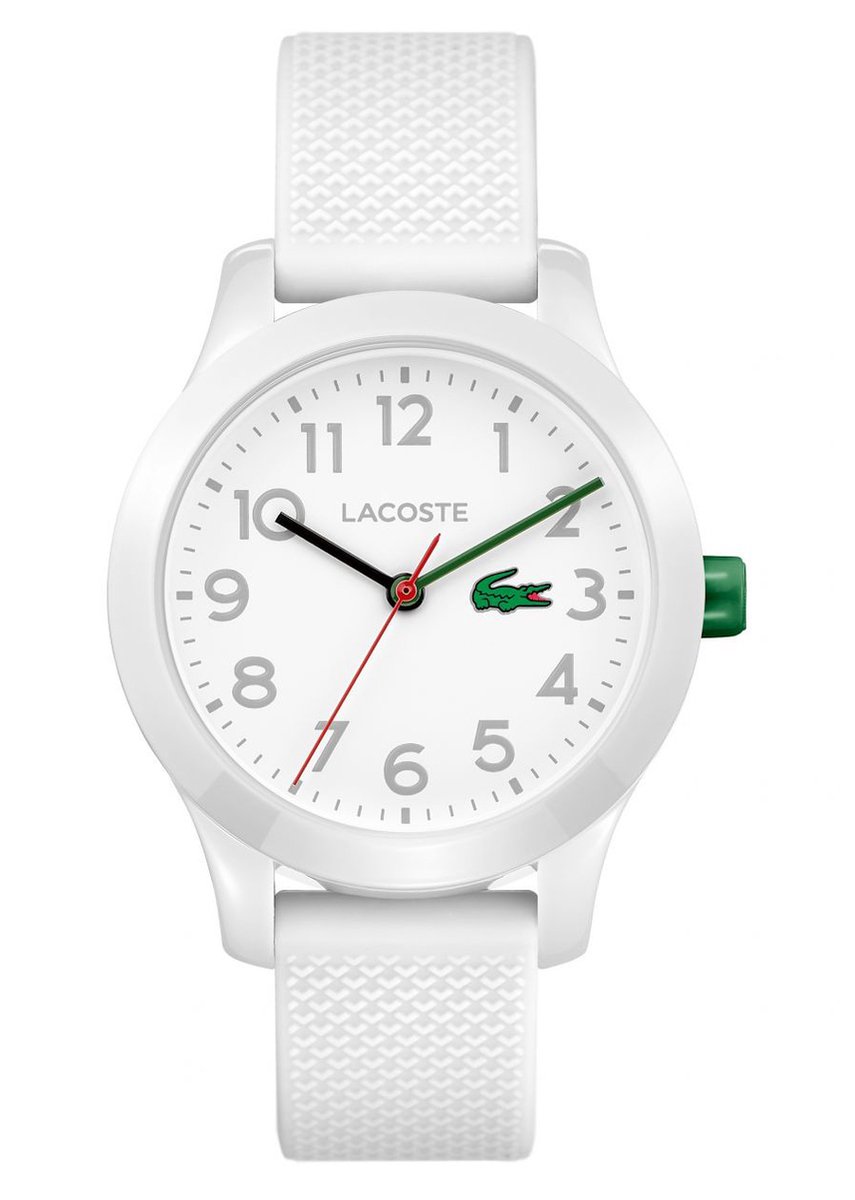 Lacoste LC2030003 Horloge - Rubber - Wit - Ø 32 mm
