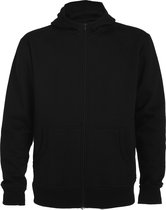 Zwart sweatshirt met rits en capuchon model Montblanc merk Roly maat L