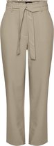 Pieces Broek Pcbosella Hw Paperbag Straight Pant 17133543 White Pepper Dames Maat - L