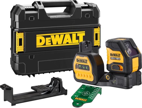 Foto: Dewalt dce088ng18 zelfnivellerende accu kruislijnlaser groen 12v 18v basic body in koffer