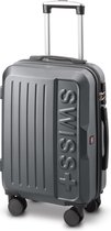 Swiss - Lausanne - Handbagage koffer - 4 Wielen - TSA-Cijferslot - Grijs