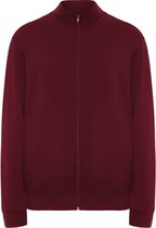 Donker Rood sweatshirt met rits en opstaande kraag model Ulan merk Roly maat M