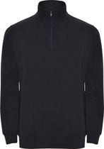Donker Blauwe sweater met halve rits model Aneto merk Roly maat 3XL