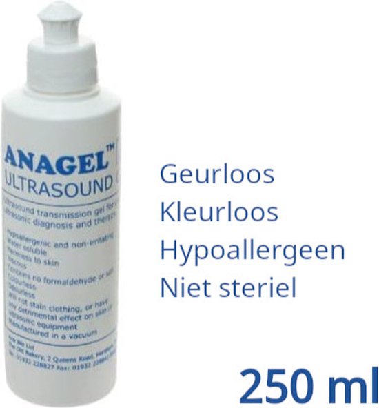 Anagel Fetal Doppler Ultrasound Gel Bottle 250ml