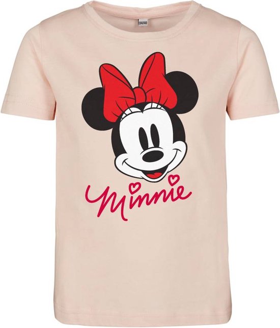 Mister Tee Mickey Mouse - Minnie Mouse Kinder T-shirt - Kids 134/140 - Roze