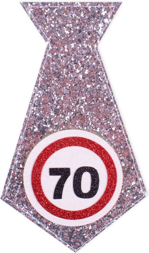 40e verjaardag decoratie ketting verkeersbord rood/wit - originele verjaardagsdecoratie 40 voor een geslaagde 40e verjaardag vrouwen of mannen - Tiwoca