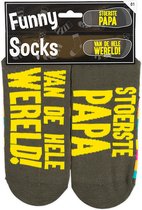 Funny Socks grappige sokken - Stoerste Papa - One-size