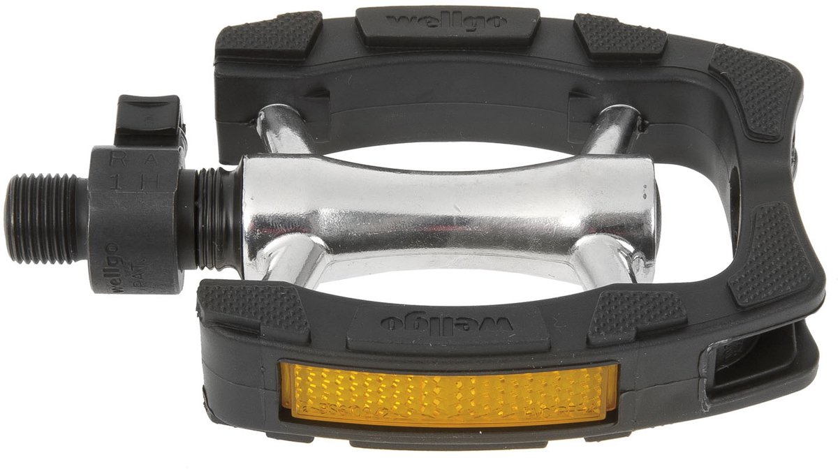 Wellgo Platformpedaal Stadsfiets Qrd Clip-on 9/16 Inch Zwart Set