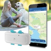 GPS-tracker voor honden - Live locatie via SMS/APP/webplatform - IP65 waterdicht - Geluids-/lichtwaarschuwing - 700 mAh batterij - Gegevensstatistieken