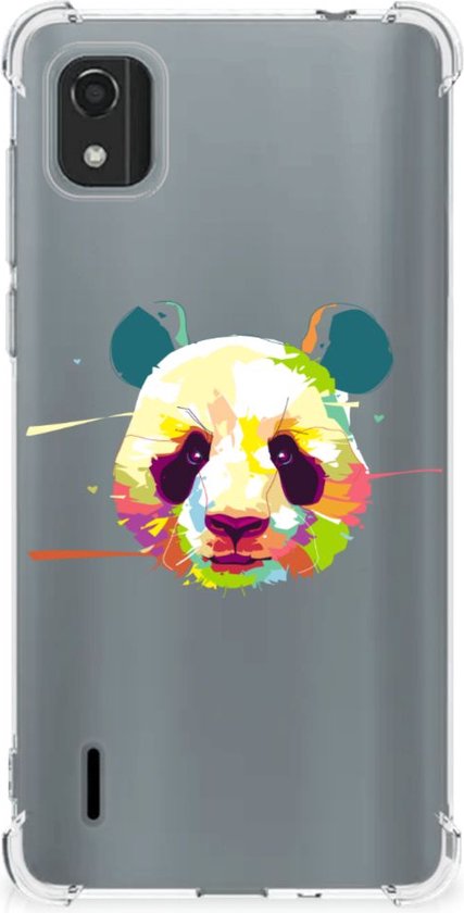 Silicone Hoesje Nokia C2 2nd Edition Telefoon Hoesje met doorzichtige rand  Panda Color | bol.com