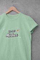 Chemise - La meilleure mère - Wurban Wear | Chemise drôle | Fête des mères | T-shirt unisexe | Maman | Joli cadeau maman | Blanc